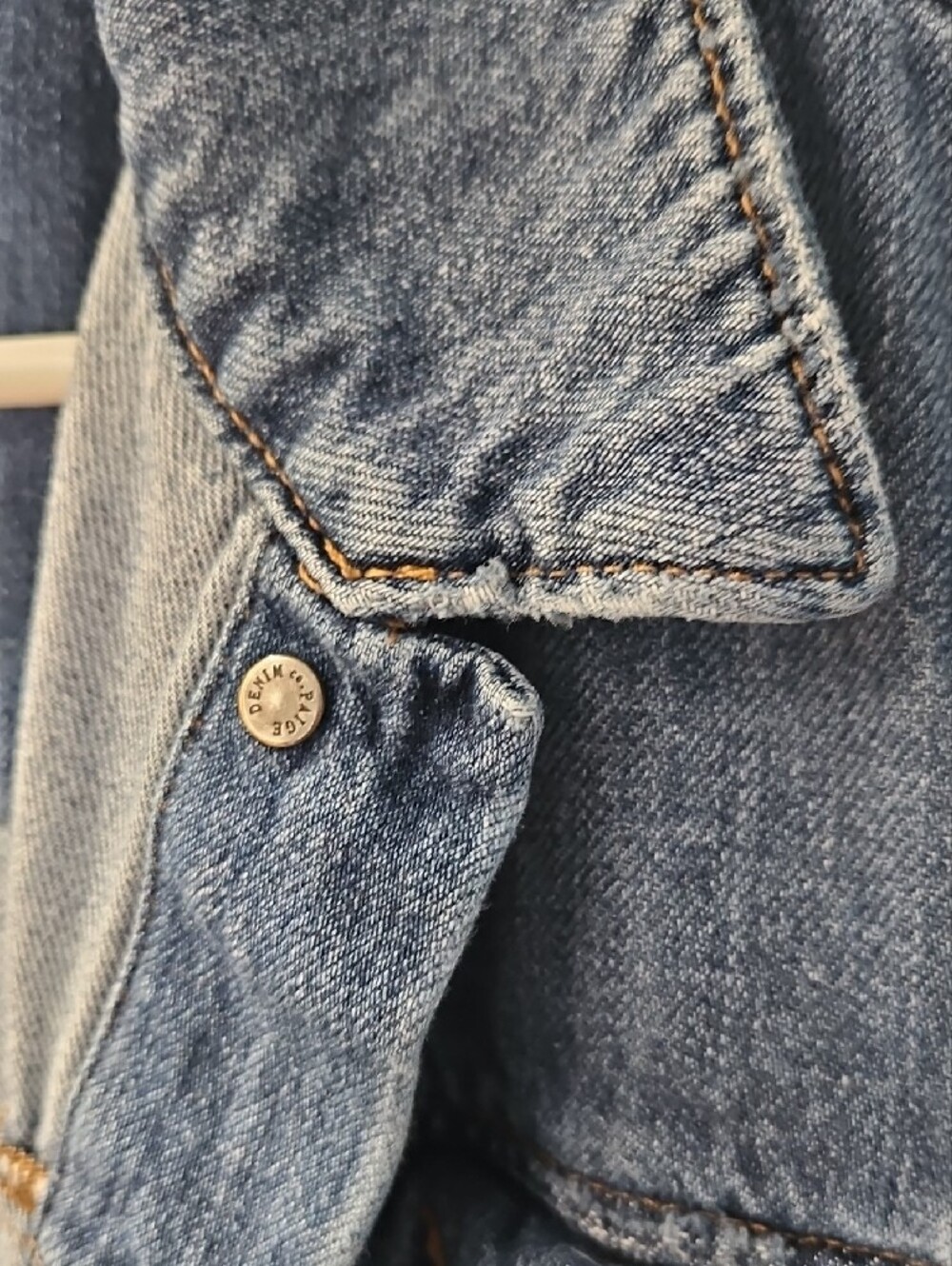 PAIGE Distressed Medium Blue Denim Jacket - Picture 3 of 12
